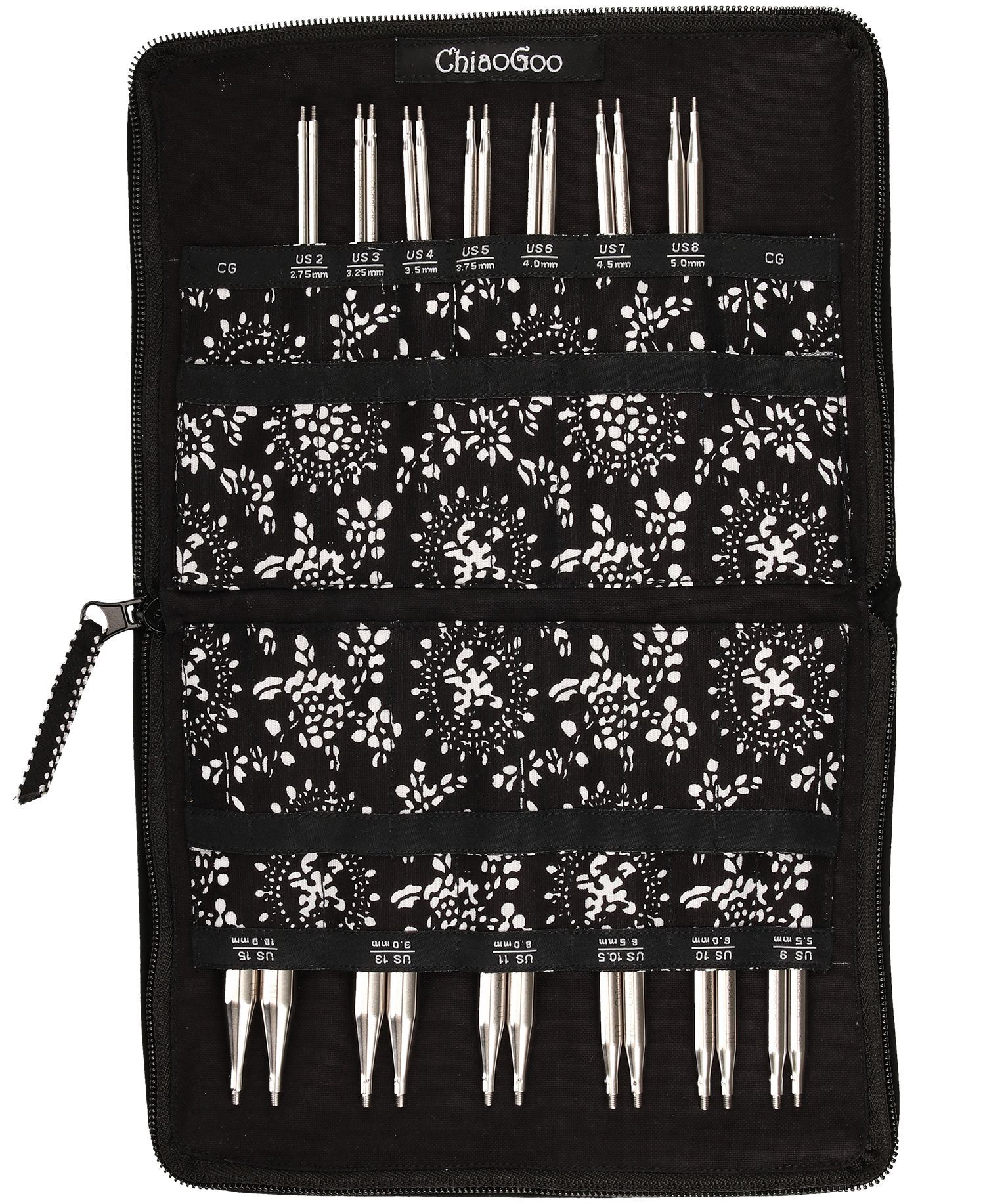 Nadelset auswechselbare Nadelspitzen TWIST RED LACE Complete 2,75-10,00 mm 10 cm