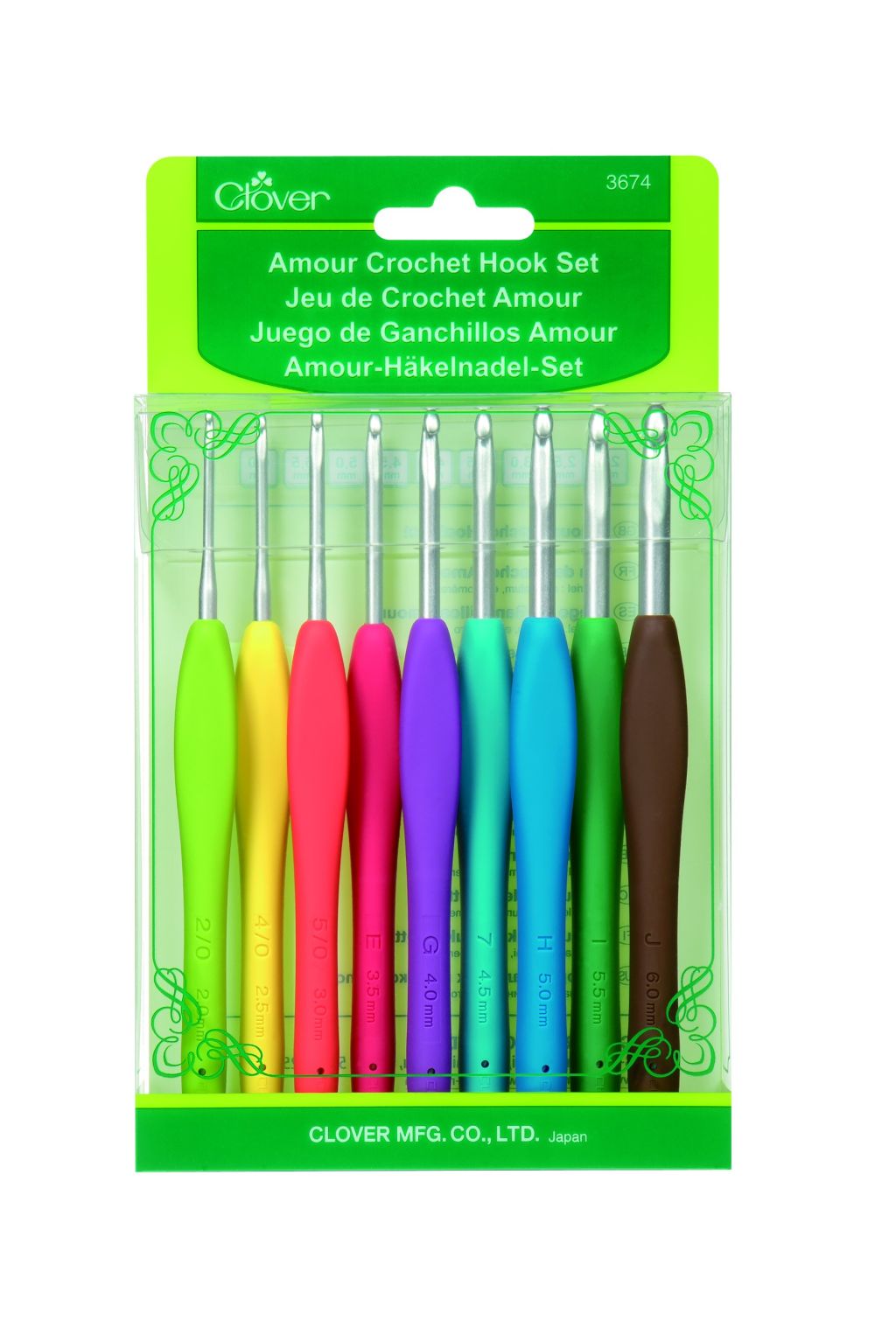 Amour-Häkelnadel-Set 2,25 - 6,0 mm