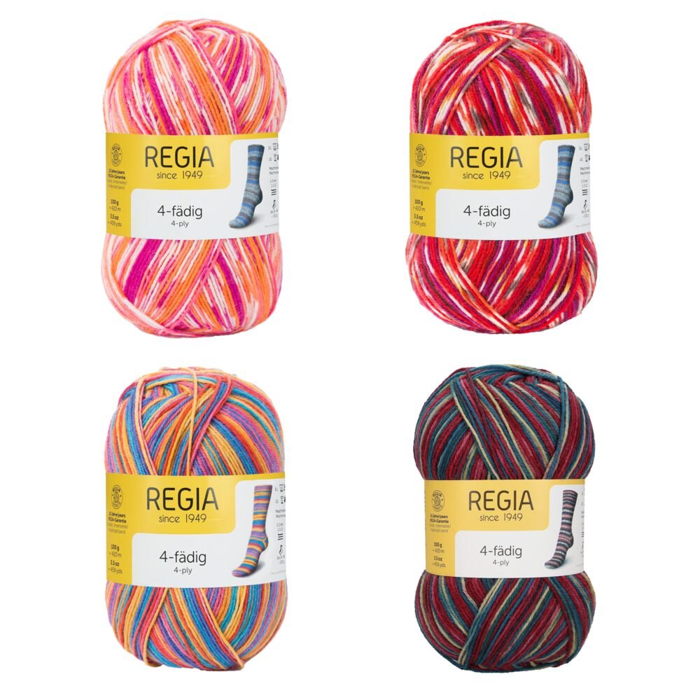 REGIA 4-fädig Color 400g Vorteilspaket SET05