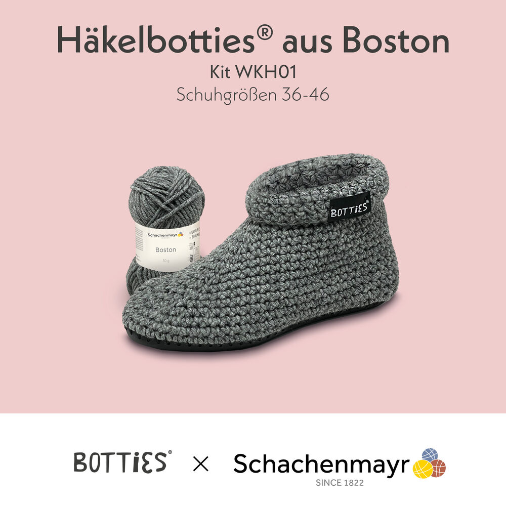 Botties® winter crochet Kit 1 XXS Boston sisal