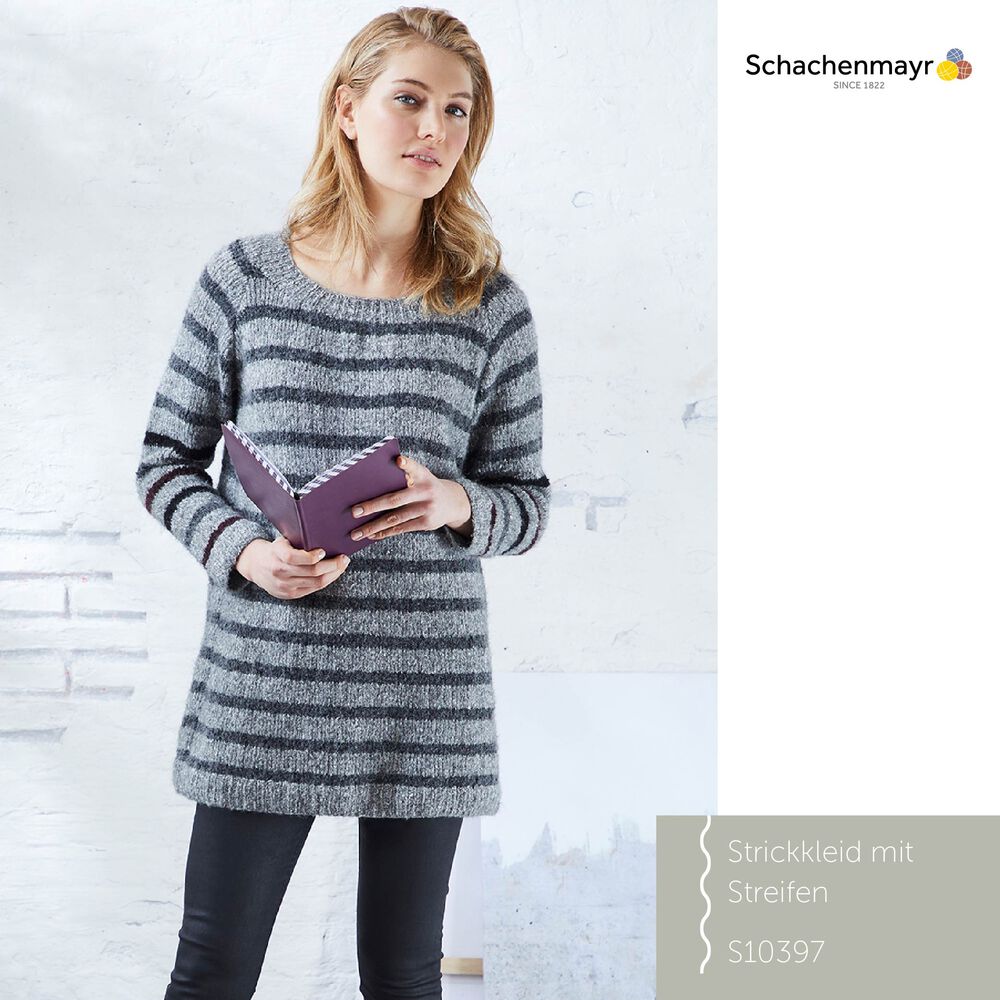 Strickkleid mit Streifen, S10397