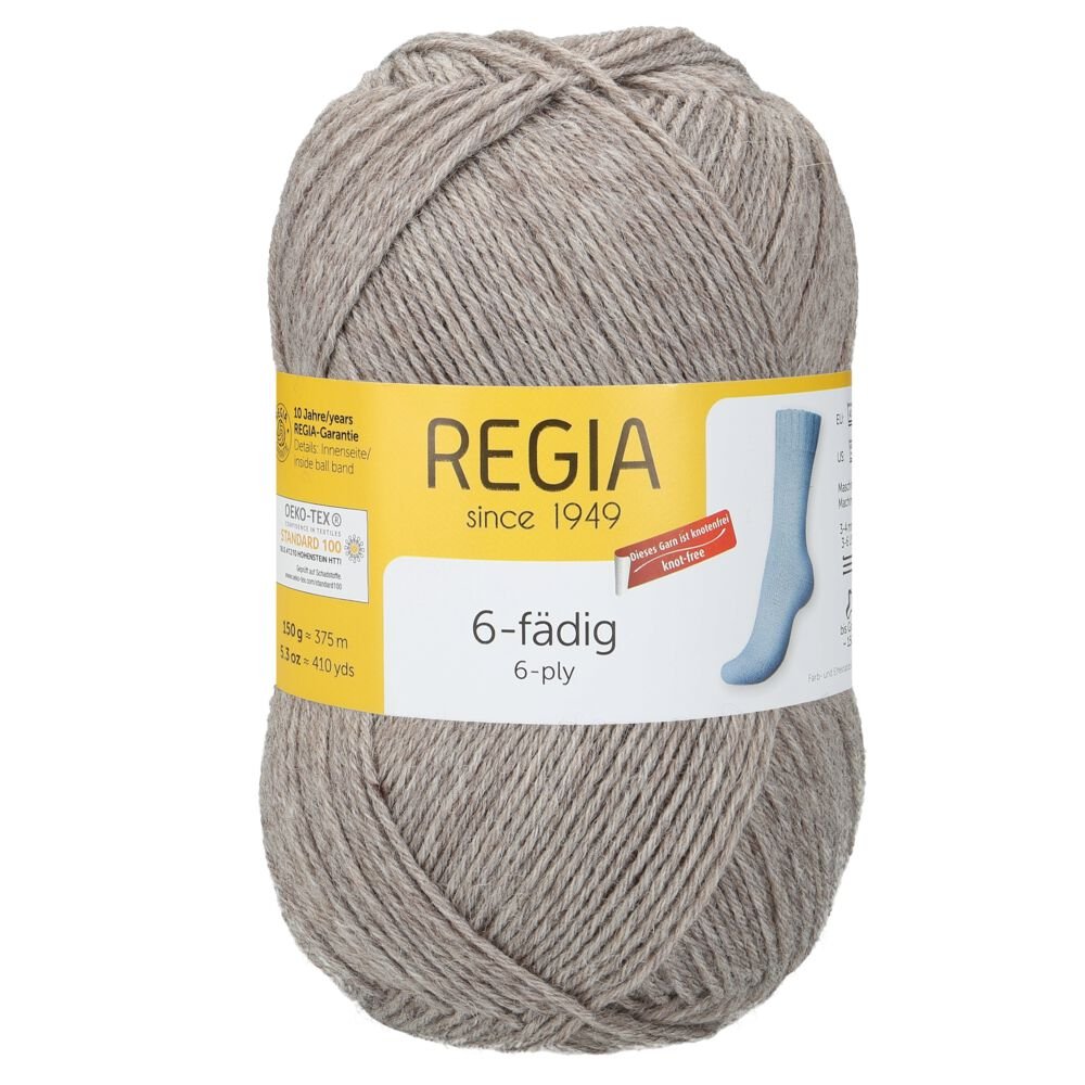REGIA 6-fädig Uni 150g