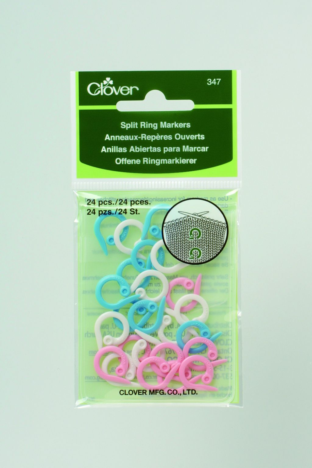 Ringmarkierer pink/weiß/blau 24 St