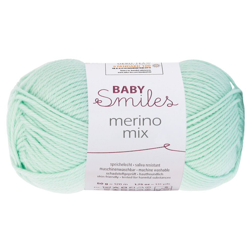 Schachenmayr Baby Smiles Merino Mix 50g Zartgrün Schachenmayr Baby Smiles Merino Mix 50g Zartgrün