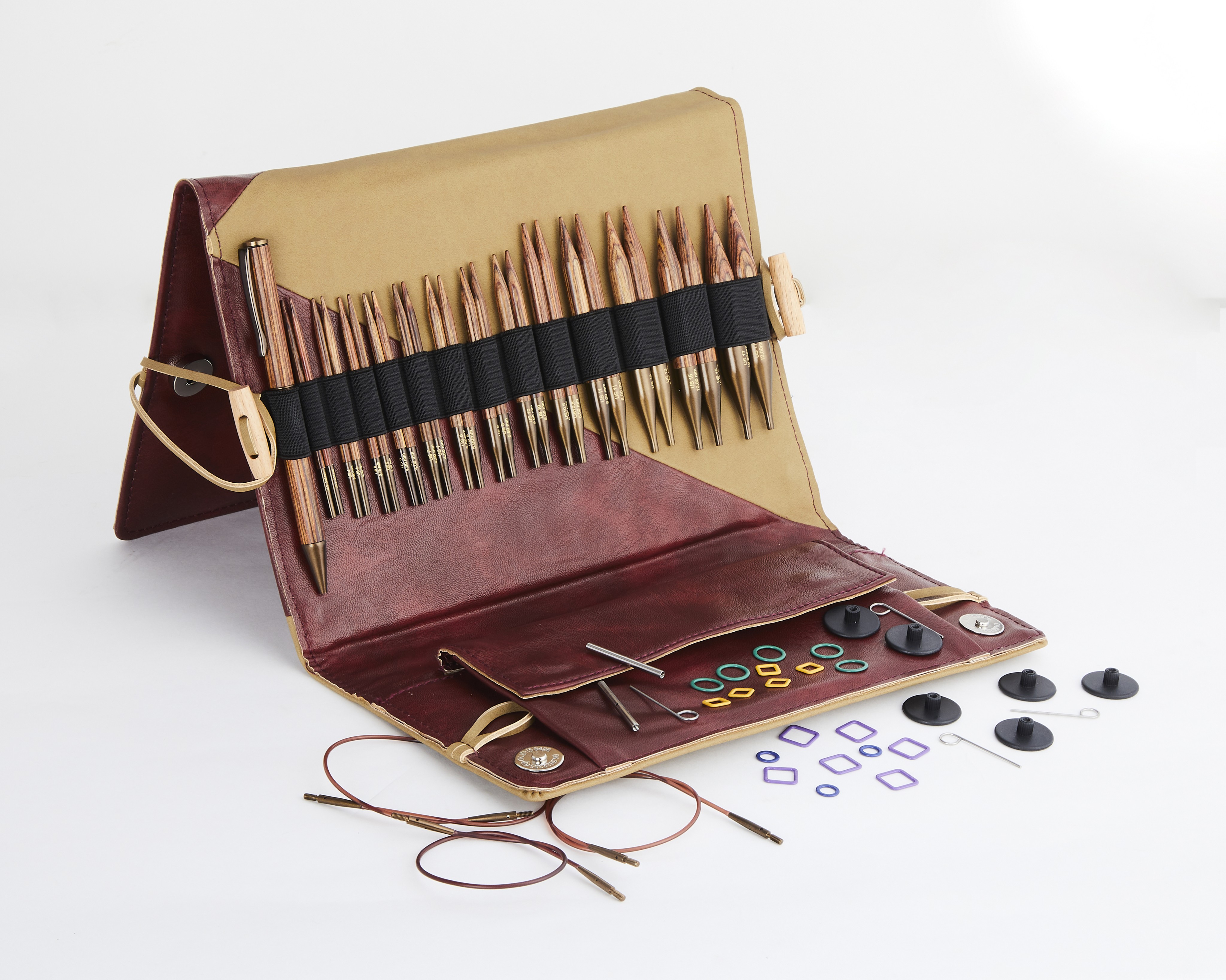 Nadelset Grande Special auswechselbare Nadelspitzen Ginger Holz 10 cm 3,25 - 12,00 mm