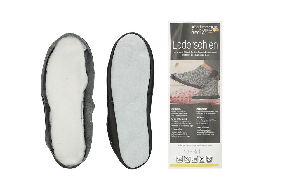REGIA leather soles for slipper-socks size 40-41