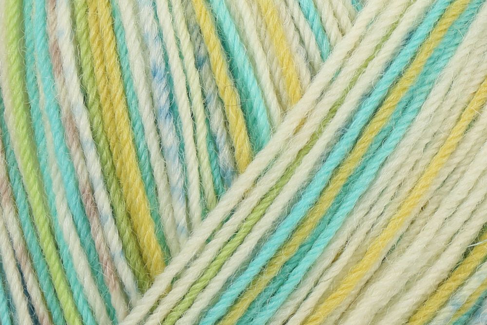 REGIA 4-ply Color 50g 03795 funky turquoise and lime color