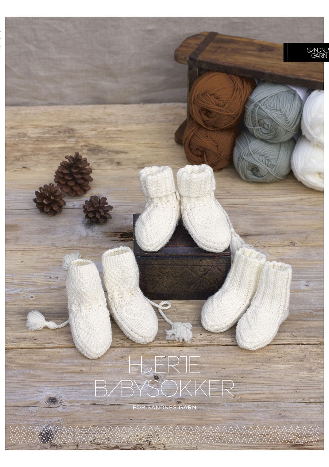 Anleitungsheft Kongle by Sigrun Heart Baby Socks 1 St