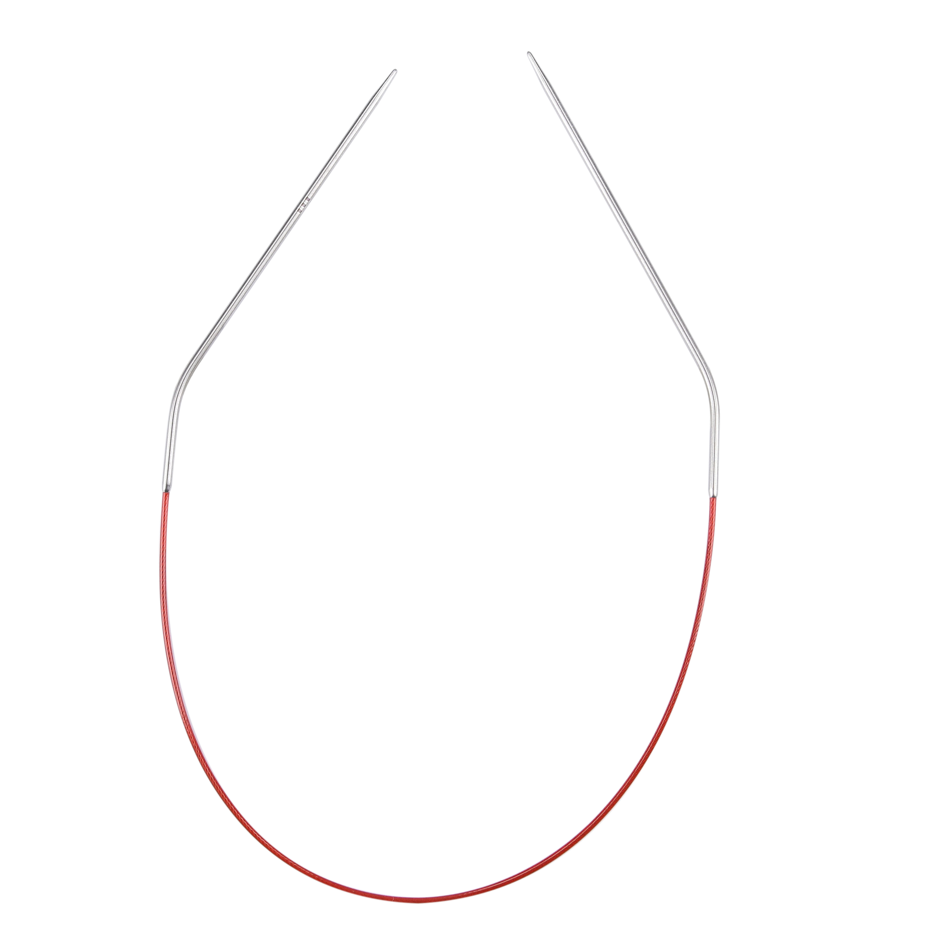 Rundstricknadel KNIT RED Edelstahl 1,50 mm 30 cm