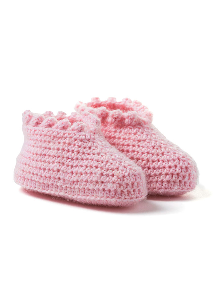 Crocheted Baby Booties, S9435AB