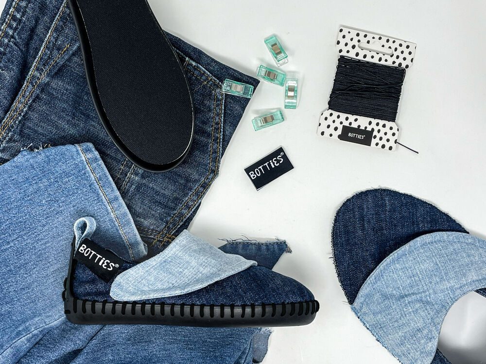Botties® Upcycling-Näh-Kit für Jeans – Sommer Kit 2 Kids S
