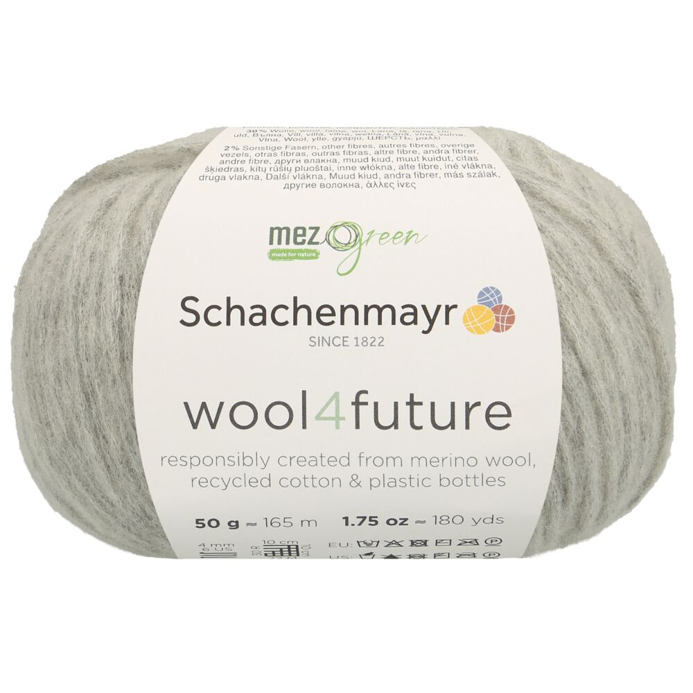 Schachenmayr wool4future 50g 00090 light grey