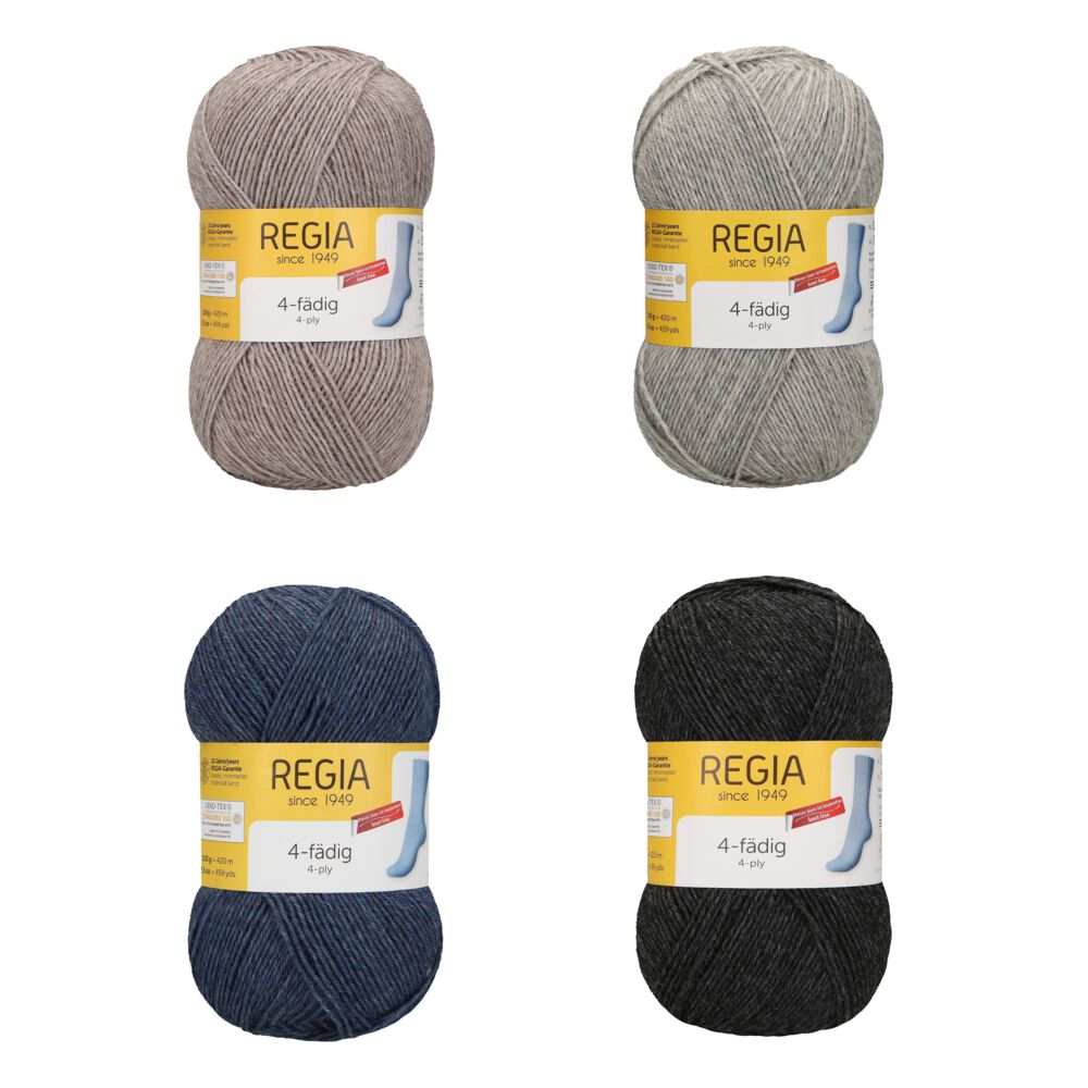 REGIA 4-fädig Uni 400g Vorteilspaket SET03