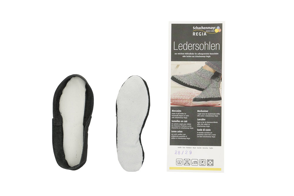 REGIA leather soles for slipper-socks size 28-29