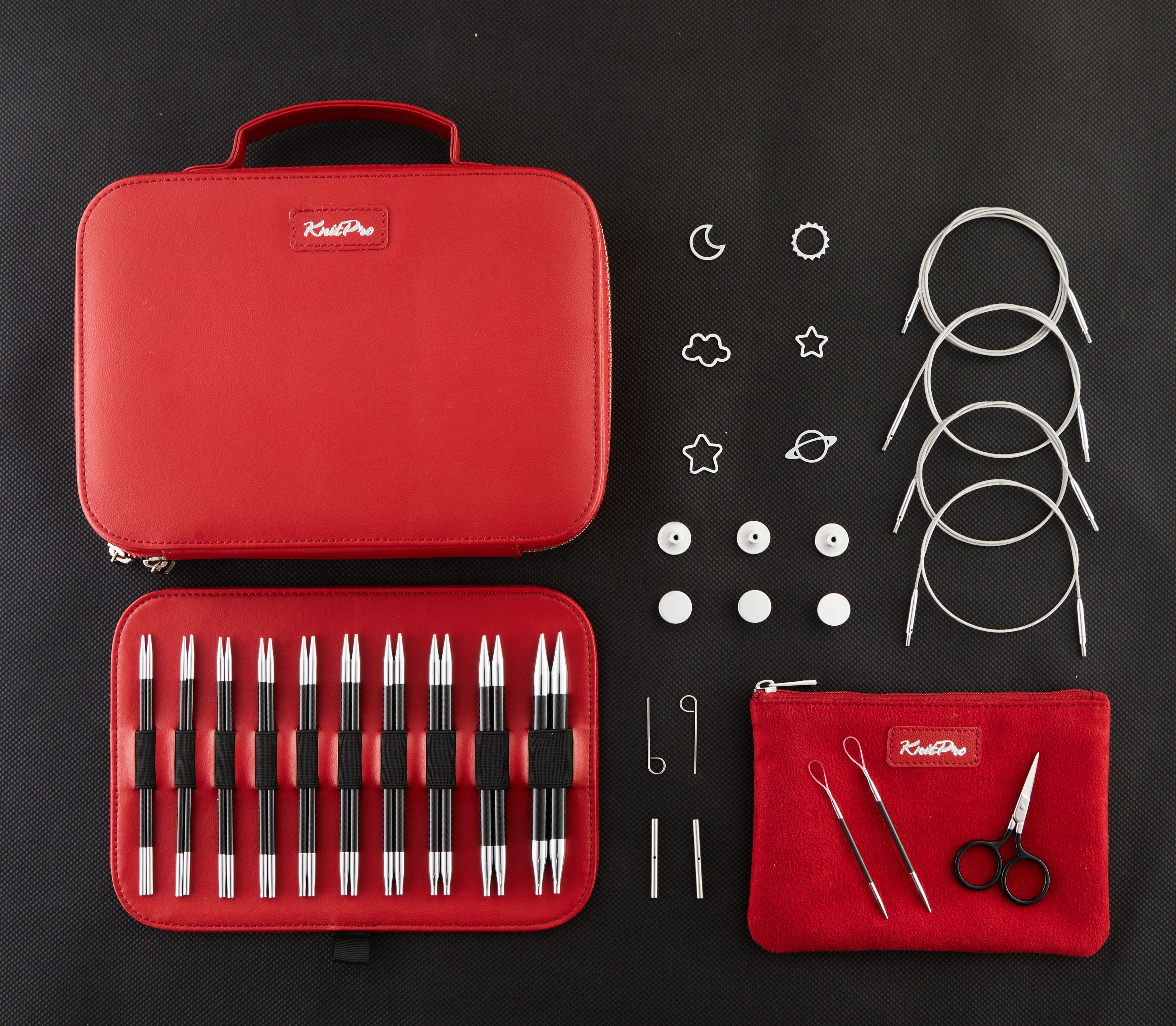 Nadelset Holiday Gift Karbonz Auswechselbare Nadelspitzen 60-100 cm 3 - 8 mm