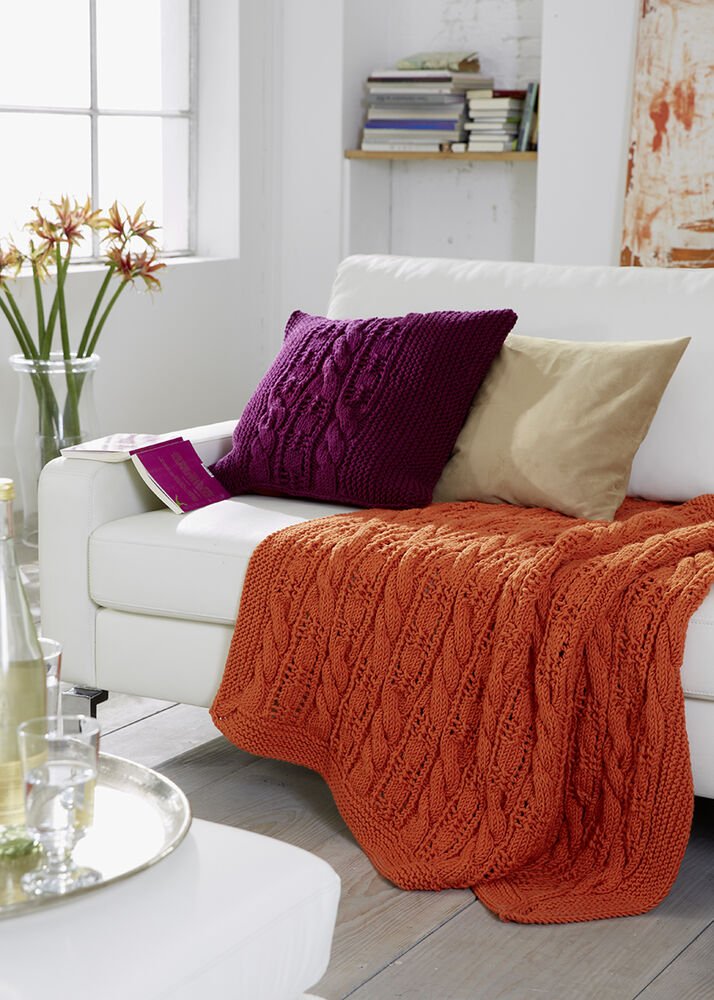 Afghan and Pillow Cover, S9033