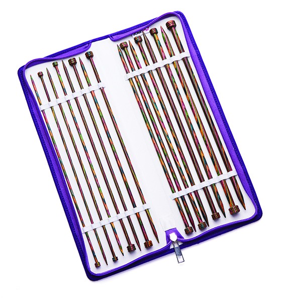 Nadelset Jackenstricknadeln Symfonie Holz 30 cm, 8 Paar 3,50 - 8,00 mm